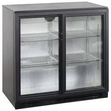 Tefcold 2 deurs barkoelkast - glasdeur - BA25S-I