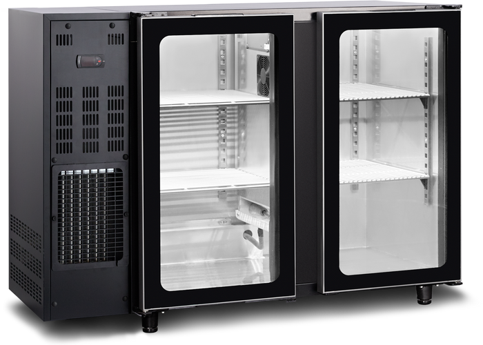 Barkast met glas deuren (FGB251/145V) TBC2G 145B