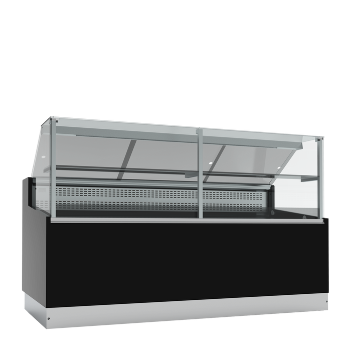 Statische zwarte koeltoonbank BRABANT 200B (STUA20/BLACK)