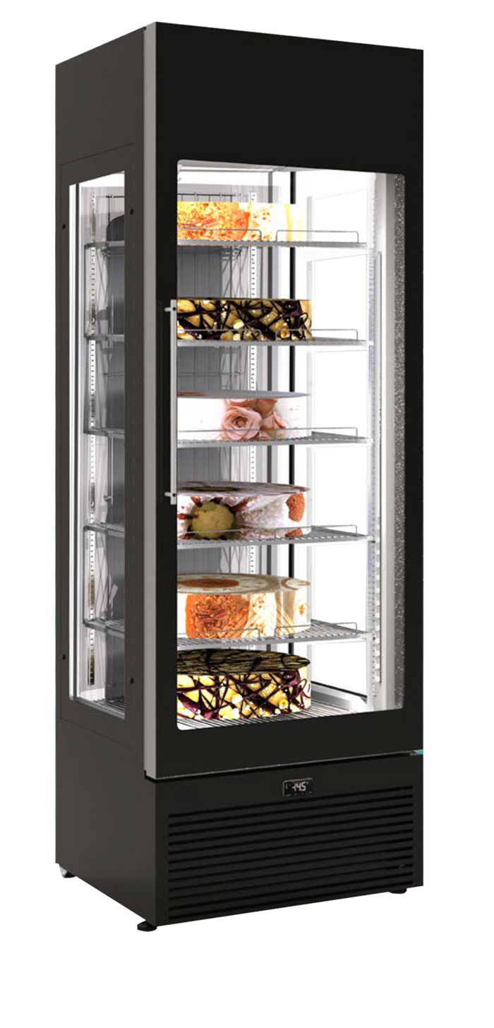 Geventileerde gebaksvitrine met glasdeur VENERE PS