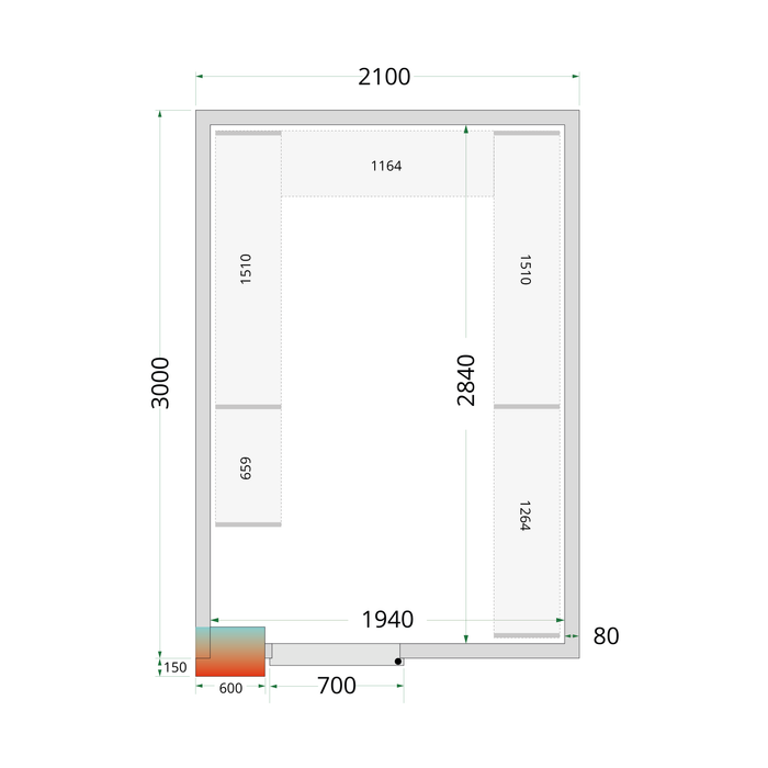 CRPF2130 Shelf Rack System Kit