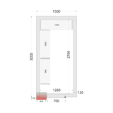 Vriescelpanelen 120 mm CR 150x300x220