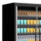 Multideckkoeler, supermarkt Galaxy+ GP14FGD Maxi Black