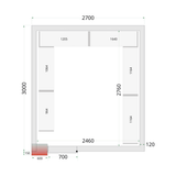Vriescelpanelen 120 mm CR 270x300x220