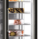 Geventileerde gebaksvitrine met glasdeur VENERE PS