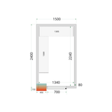 Koelcelpanelen 80 mm CR 150x240x220