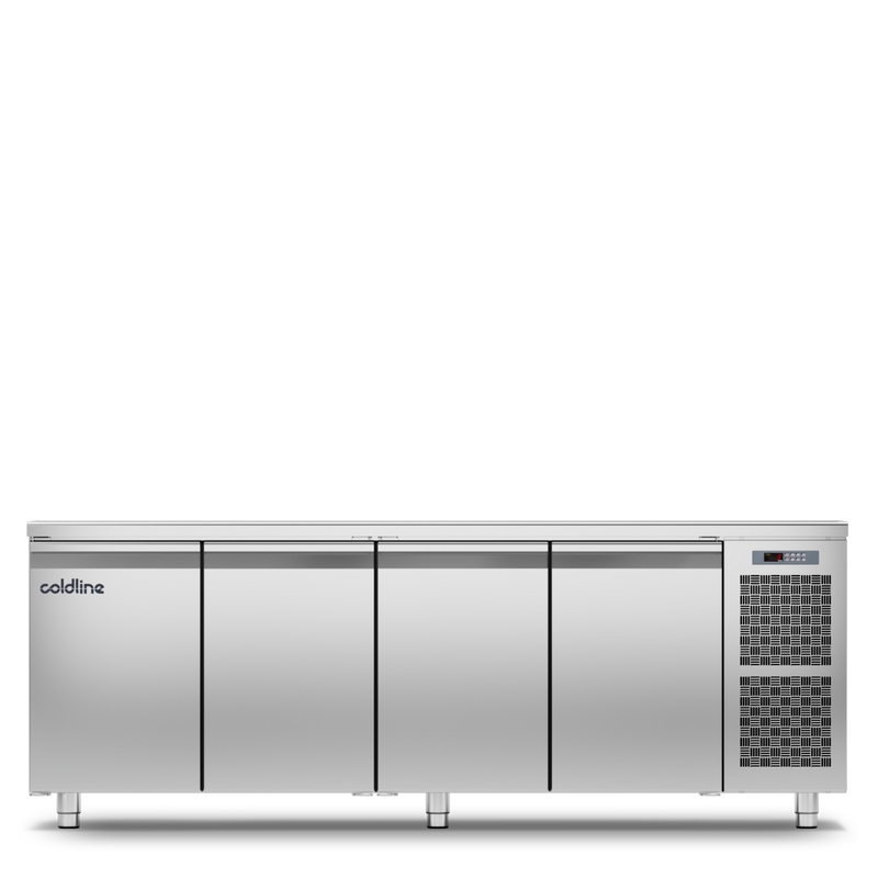 Geventileerde koelwerkbank 4 deurs GN1/1 MASTER 4P