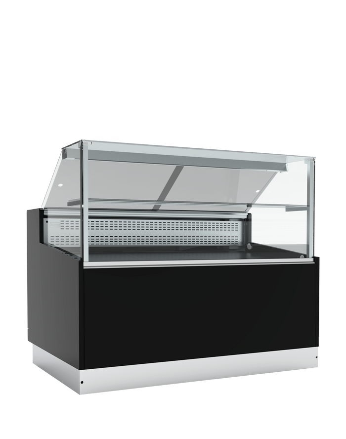 Statische zwarte koeltoonbank BRABANT 150B (STUA15/BLACK)