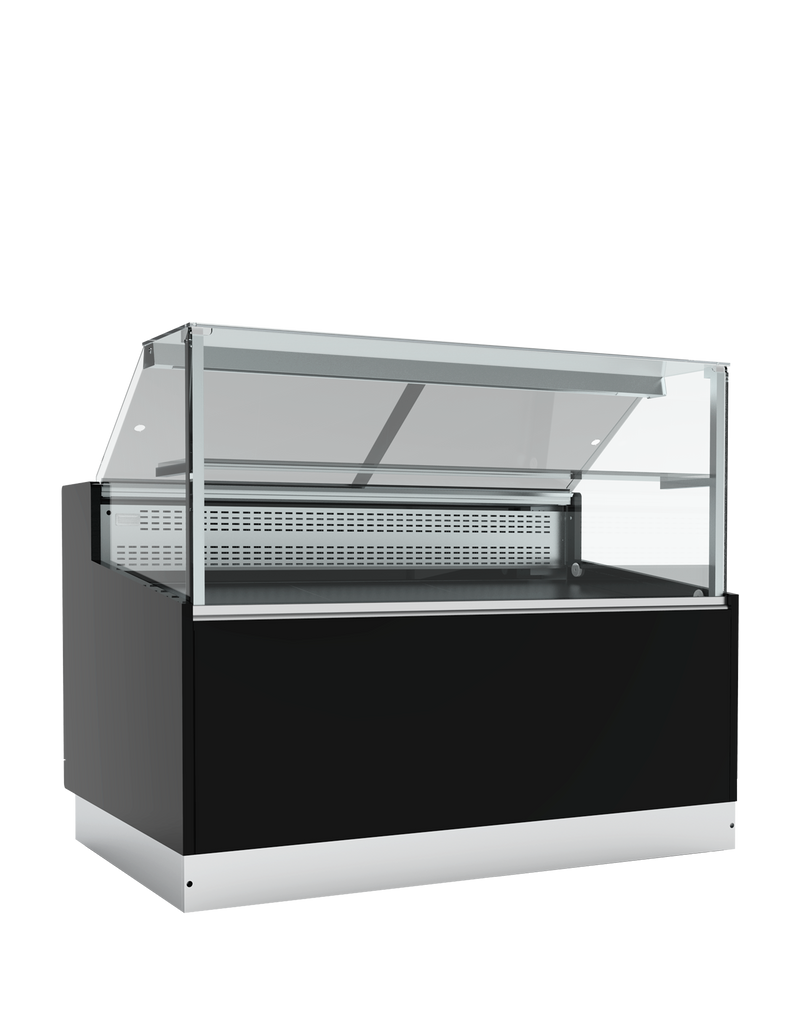 Statische zwarte koeltoonbank BRABANT 150B (STUA15/BLACK)