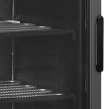 Vitrinevrieskast, linksdraaiend UFSC371G Black L/H