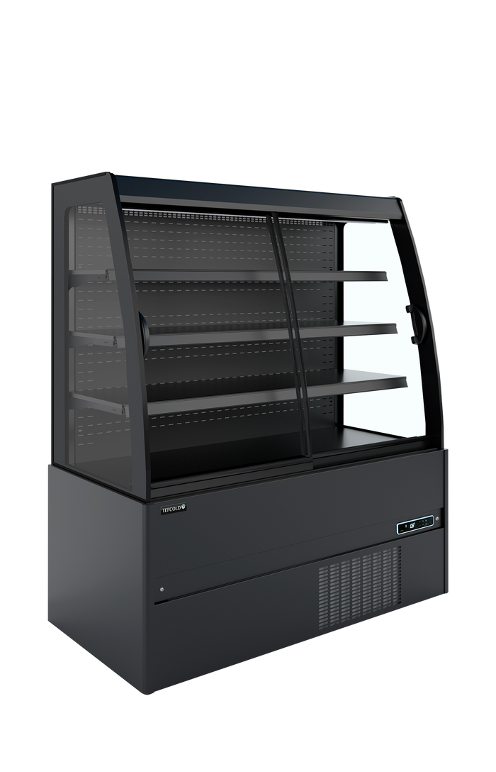 Lage wandkoeler met schuifdeuren MCB150S Low LED