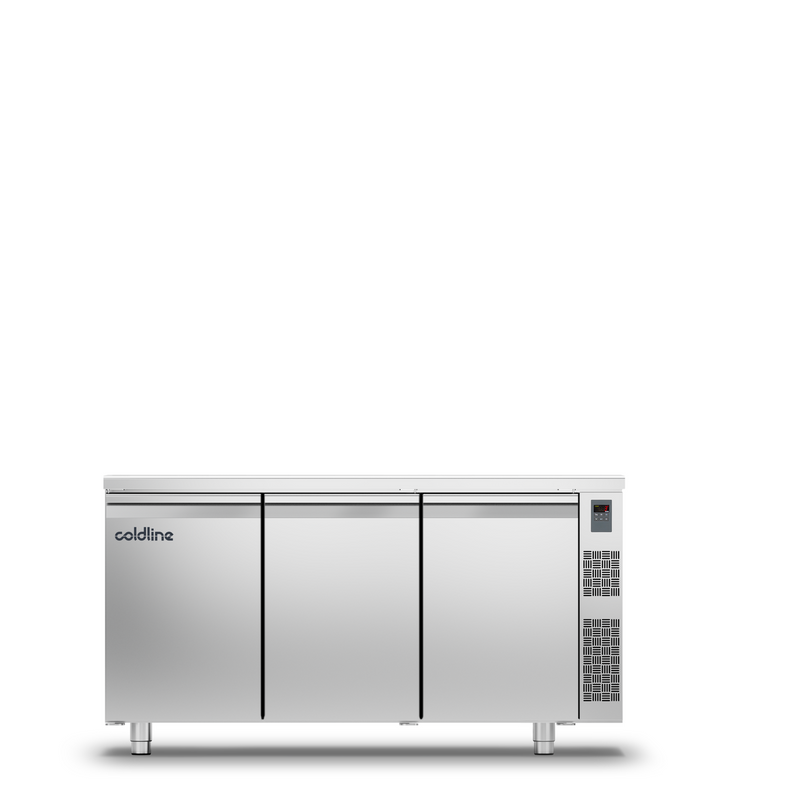 Geventileerde koelwerkbank 3 deurs GN1/1  - zonder koelgroep MASTER 3P/SG