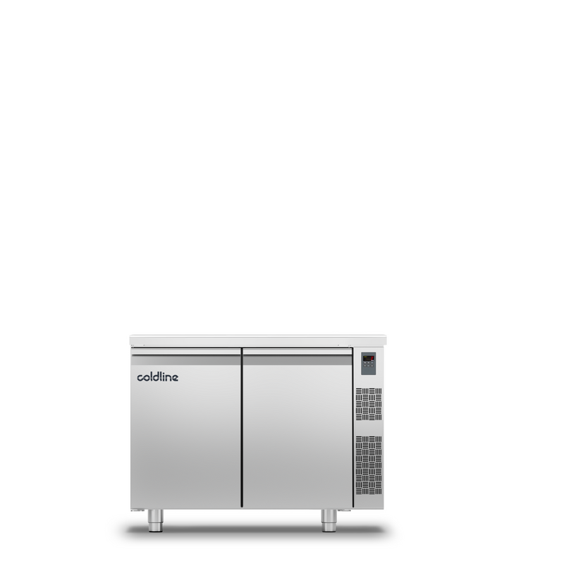 Geventileerde koelwerkbank 2 deurs GN1/1 - zonder koelgroep MASTER 2P/SG