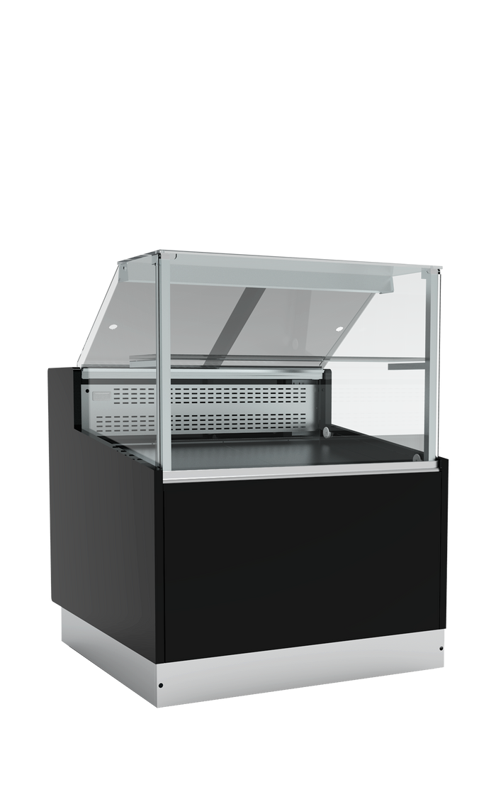 Statische zwarte koeltoonbank BRABANT 100B (STUA10/BLACK)